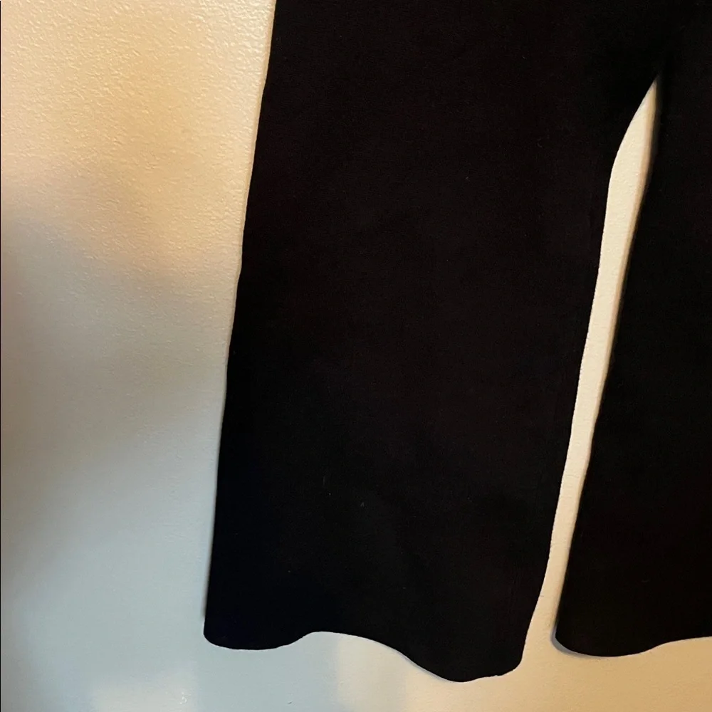 J. Crew thick flare pull on pants, black, women’s size medium petite, high waist